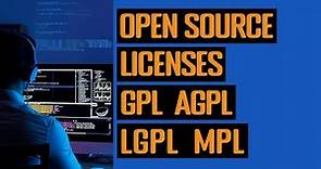 Copyleft Open Source License Comparison - GPL, AGPL, LGPL, MPL