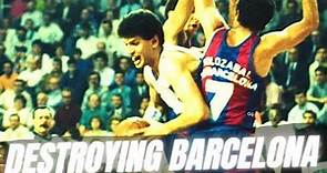 DRAZEN PETROVIC DESTROYING BARCELONA 1986 | Cibona VS Barcelona (RARE FOOTAGE)