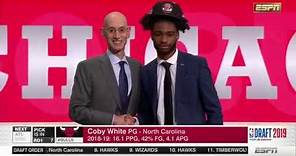 Chicago Bull Select Coby White with 7th Pick 2019 NBA Draft