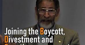 Nobel laureate George P. Smith speaks about BDS