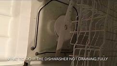 Dishwasher not draining properly-Ketan Deshpande Minnesota