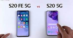 SAMSUNG S20 FE 5G vs S20 5G Speed Test