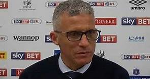 Keith Curle speaking after the victory over Crewe at Brunton Park