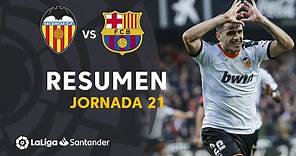 Resumen de Valencia CF vs FC Barcelona (2-0)