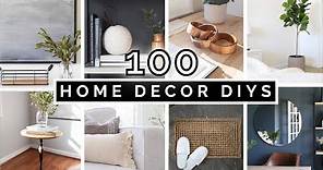 100 DIY HOME DECOR IDEAS & PROJECTS | AFFORDABLE & AESTHETIC