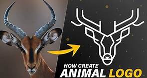 Illustrator Tutorial - Animal Logo Design ( Deer )