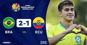 BRASIL vs. ECUADOR [2-1] | RESUMEN | CONMEBOL PREOLÍMPICO | FASE PRELIMINAR