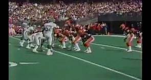 Marty Lyons sacks Boomer Esiason for a safety - Jets @ Bengals 1988