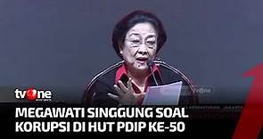 [FULL] Pidato Politik Megawati Soekarnoputri di Acara Perayaan HUT Ke-50 PDI Perjuangan | tvOne