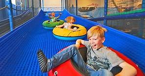 JUST SLIDE MORE: Ride Along with Family Playlab (indoor playground family fun for kids)
