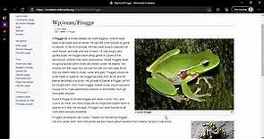 Middle English Wikipedia: Frogge