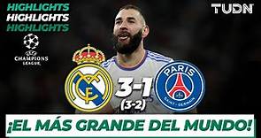 Highlights | Real Madrid 3(3)-(2)1 PSG | UEFA Champions League 2022 - 8vos vuelta | TUDN