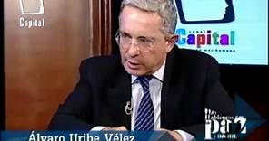 Álvaro Uribe Vélez en entrevista