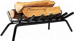 DOEWORKS 24" Fire Grate Heavy Duty Solid Steel Log Grate for Wood Stoves, Fireplaces and Fire Pits