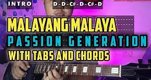 Malayang Malaya - Passion Generation (Guitar Cover) + TABS and CHORDS