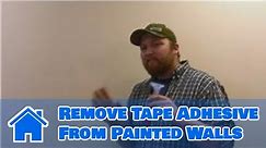 All About Walls : How to Remove Tape Adhesive From Painted Walls