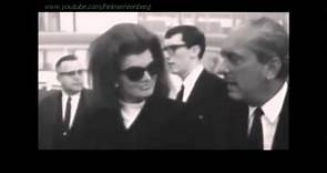June 4, 1967 - Jacqueline Kennedy attending the Funeral of Sylvia Ormsby-Gore (Lady Harlech)