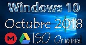Descargar Windows 10 Pro 1809 Octubre x64 x32 Ultima versión ISO original 2018