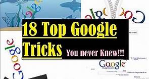 Google Tricks (Google Gravity, Google Underwater, Google Sphere, Google Zipper, Zerg Rush)