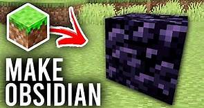 How To Make Obsidian In Minecraft - Full Guide