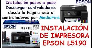 Descarga e Instalación de impresora Epson L5190 paso a paso | Descargar driver impresora Epson 2021