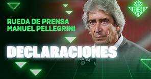 Rueda de prensa de Manuel Pellegrini tras el #RCDMallorcaRealBetis 🗣🎙 | Real BETIS Balompié