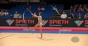 Ekaterina VOLKOVA (FIN) 2015 Rhythmic Worlds Stuttgart - Qualifications Ribbon