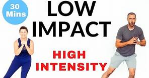 Low impact, high intensity intermediate home cardio workout