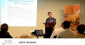 "Convertible Debt 101" with Jeff Canin