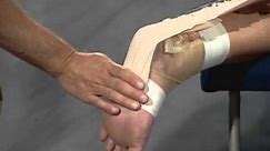 Protect a strained or sprained Achilles tendon with athletic taping
