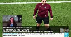 Stéphanie Frappart primera mujer que es referee principal en un partido de un Mundial Masculino