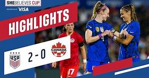 2023 SheBelieves Cup | USWNT vs. Canada: Highlights - Feb. 16, 2023
