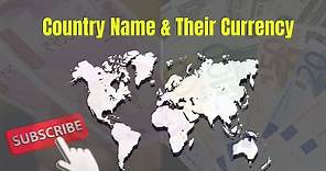Country and their Currency | General Knowledge for kids | kids learning Country & their Currency