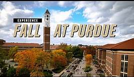 Experience the beauty of Purdue University's campus during fall