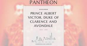 Prince Albert Victor, Duke of Clarence and Avondale Biography - British prince (1864–1892)