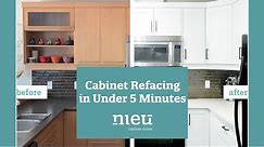 Cabinet Refacing: WATCH Builder's Grade Kitchen Transformed in Under 5 Minutes