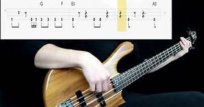 Alien Ant Farm - Smooth Criminal (Bass Cover) (Play Along Tabs In Video)