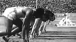 1936年柏林奥运会杰西·欧文斯夺冠瞬间