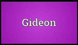 Gideon Meaning