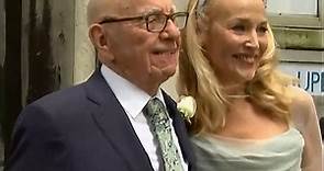 Jerry Hall and Rupert Murdoch wed in London in March 2016