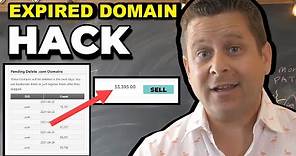 Expired Domain Name Hack - Bought For $8 Sold For $____?