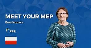 Meet your EPP Group MEP: Ewa KOPACZ - Poland