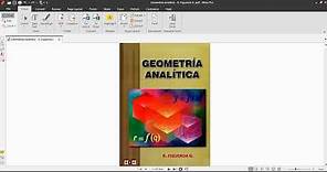 Geometría Analítica. Ricardo Figueroa G. 7 Edición. PDF