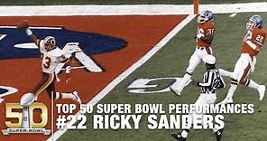 #22: Ricky Sanders Super Bowl XXII Highlights | Top 50 Super Bowl Performances