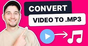 How to Convert Video to MP3 | FREE Online Video Converter