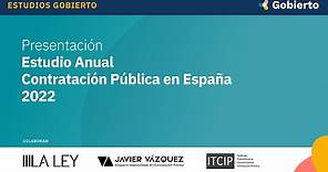 Presentación del Estudio Anual Contratación Pública en España 2022