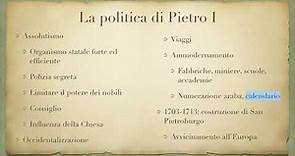 Settecento: La Russia di Pietro I il Grande e Caterina II