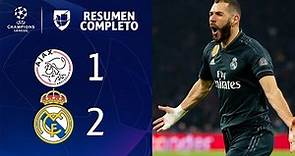 Ajax 1-2 Real Madrid – GOLES Y RESUMEN – IDA OCTAVOS DE FINAL – UEFA Champions League