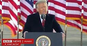 "Volveremos pronto": el último discurso de Donald Trump como presidente de EE.UU. - BBC News Mundo