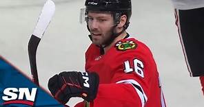 Blackhawks' Jason Dickinson Lights The Lamp Three Times For First Career Hat Trick
